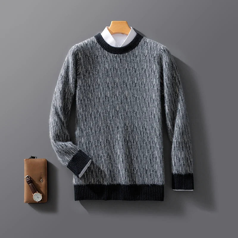 Pure Cashmere Knit Sweater cashmere knit texture detail