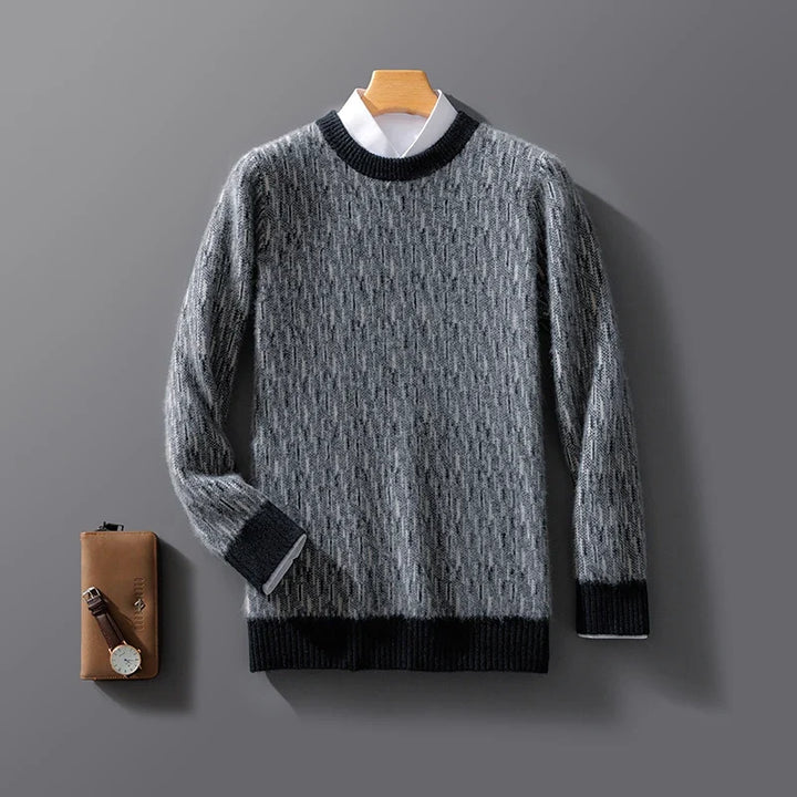Pure Cashmere Knit Sweater cashmere knit texture detail