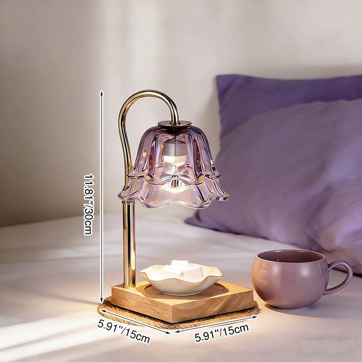 Purple Glass Wax Warmer Lamp product detail