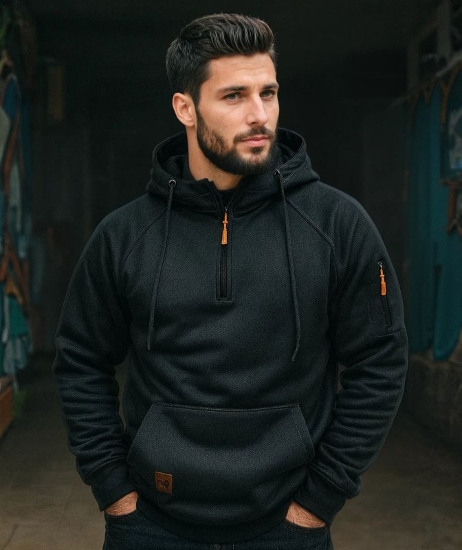 Quarter Zip Pullover Hoodie detail view 1