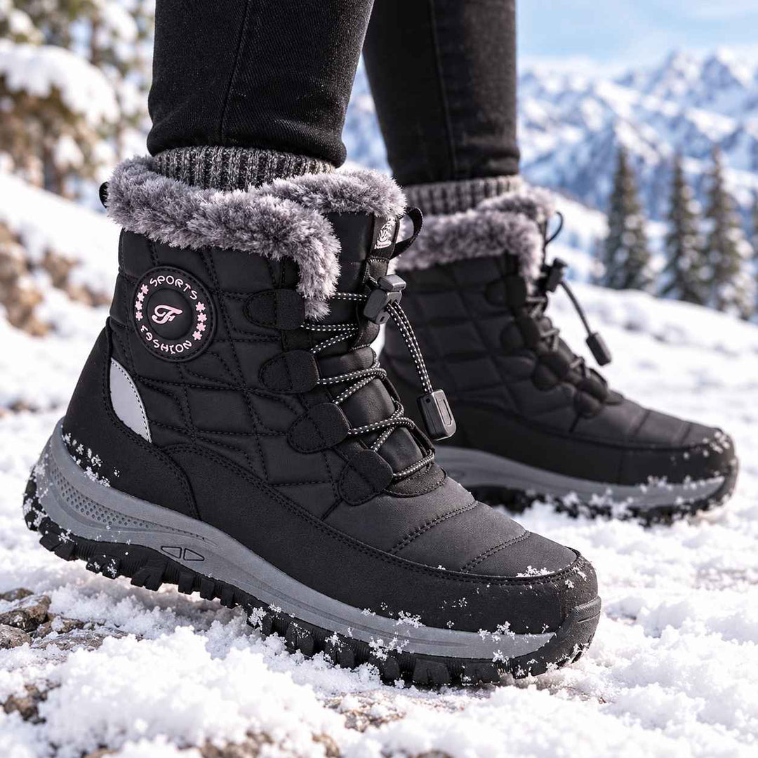 Quilted Fleece-Lined Snow Boots alternate view 2