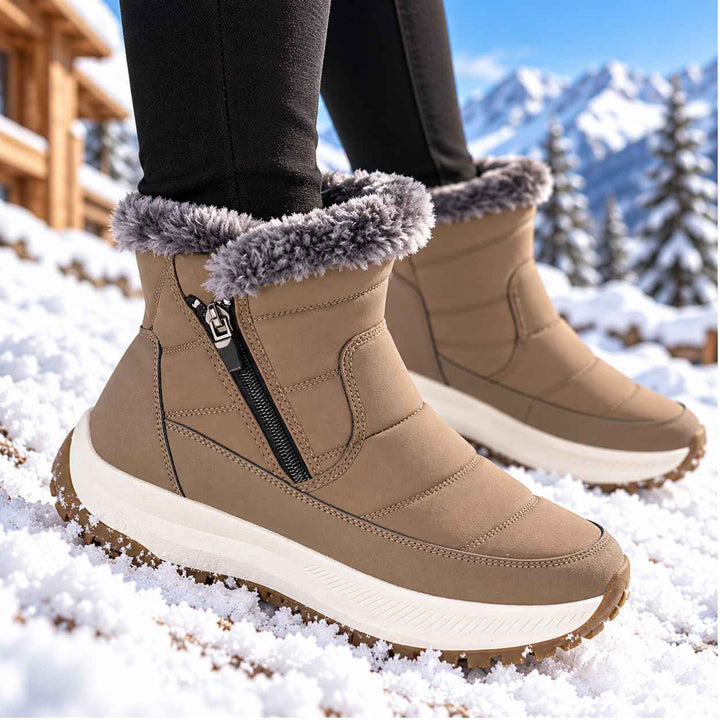 Quilted Fleece-Lined Snow Boots alternate view 3
