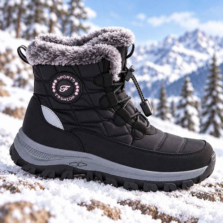 Quilted Fleece-Lined Snow Boots alternate view 8