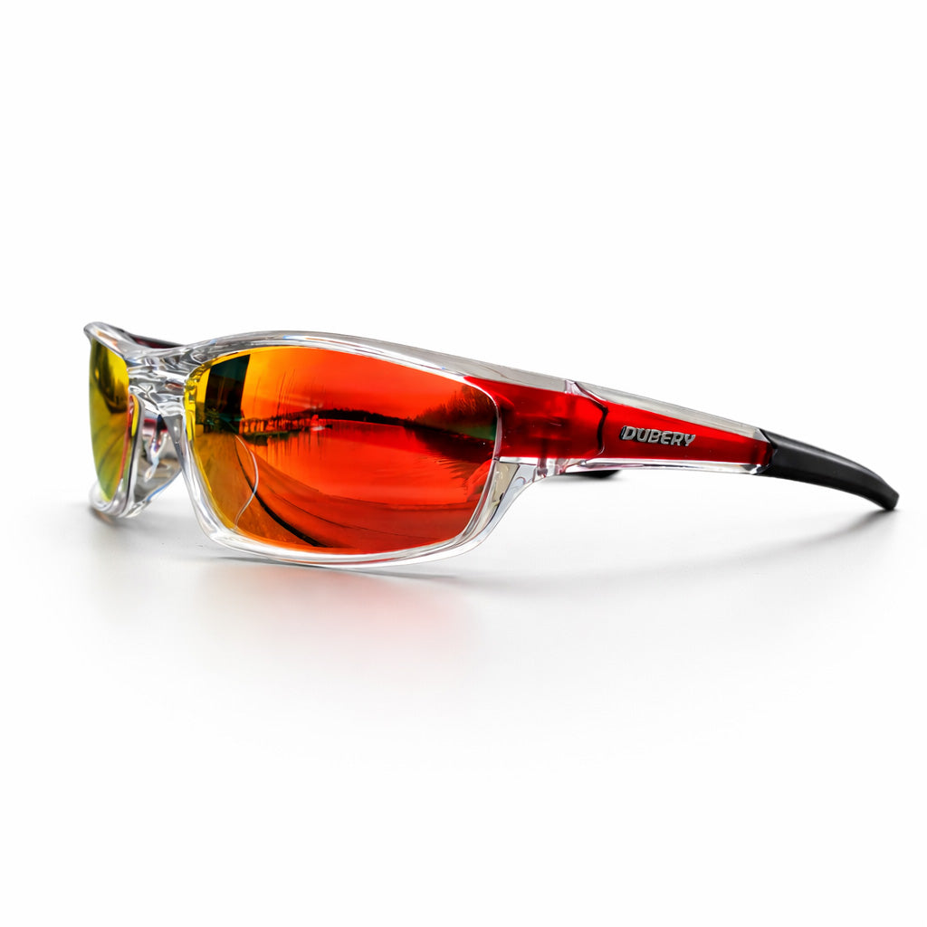 Red Square Polarized Fishing Sunglasses front view