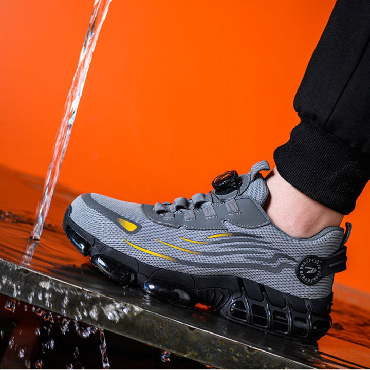 Reinforced-Toe Safety Shoes reinforced toe cap detail