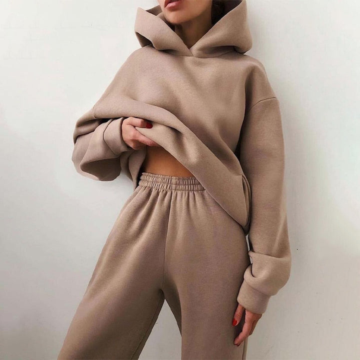 Relaxed Hoodie Set front view