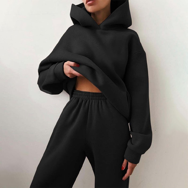 Relaxed Hoodie Set back view