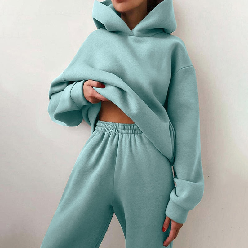 Relaxed Hoodie Set worn lifestyle