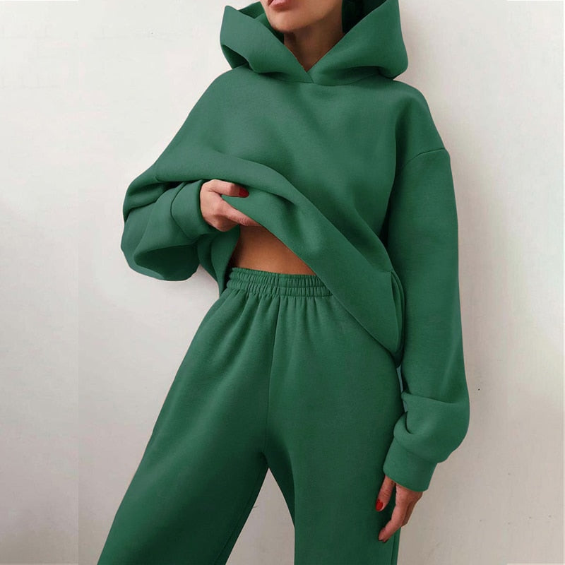 Relaxed Hoodie Set size chart