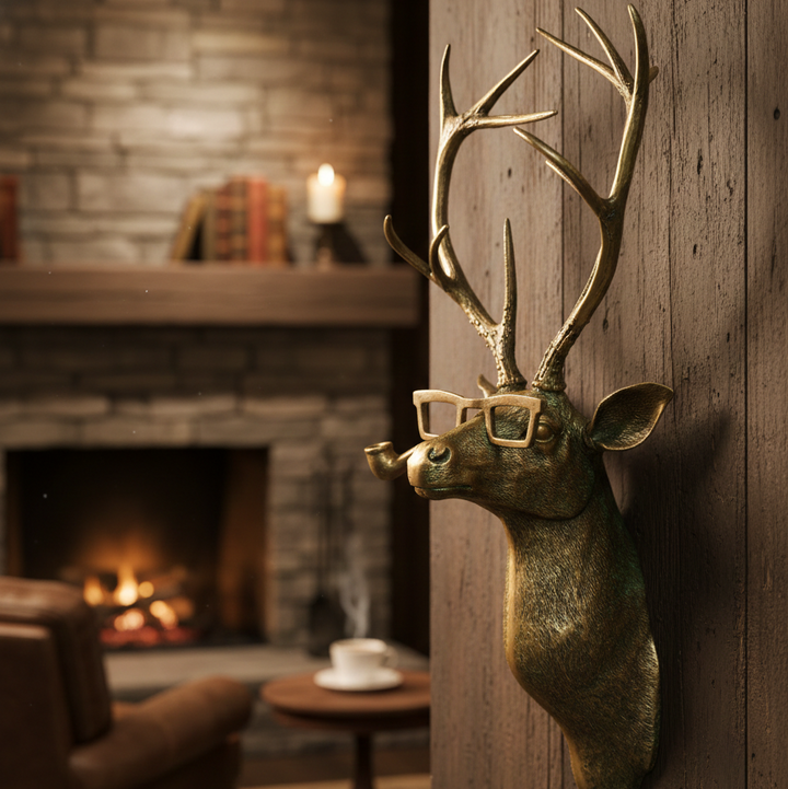 Resin Faux Taxidermy Wall Sculpture stag design