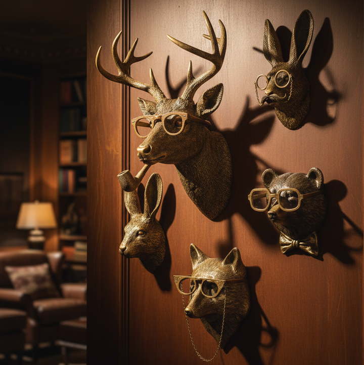 Resin Faux Taxidermy Wall Sculpture detail view