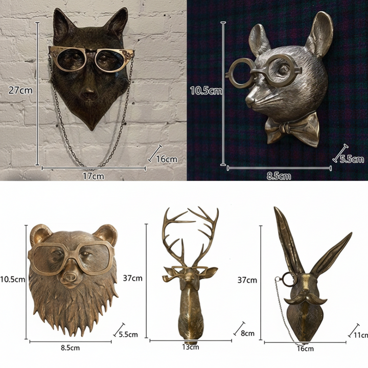 Resin Faux Taxidermy Wall Sculpture lifestyle setting