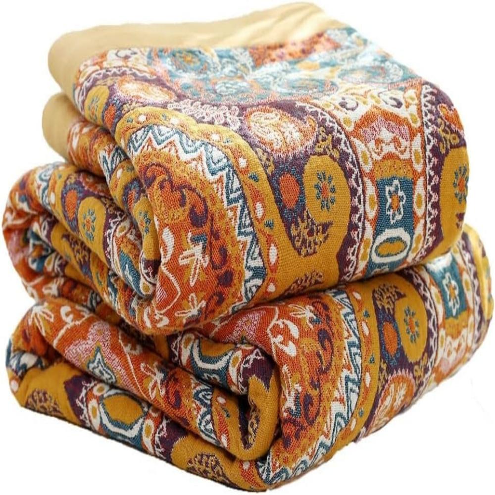 Reversible Cotton Cooling Throw Blanket lifestyle in use