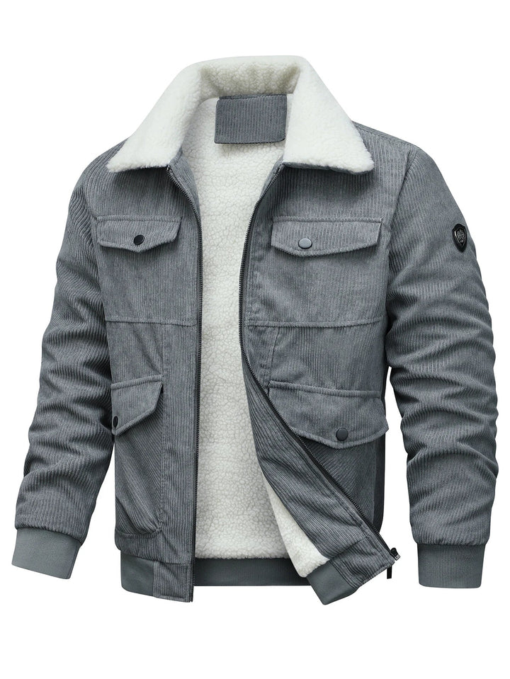 Ribbed Corduroy Zip-Up Jacket alternate view 2