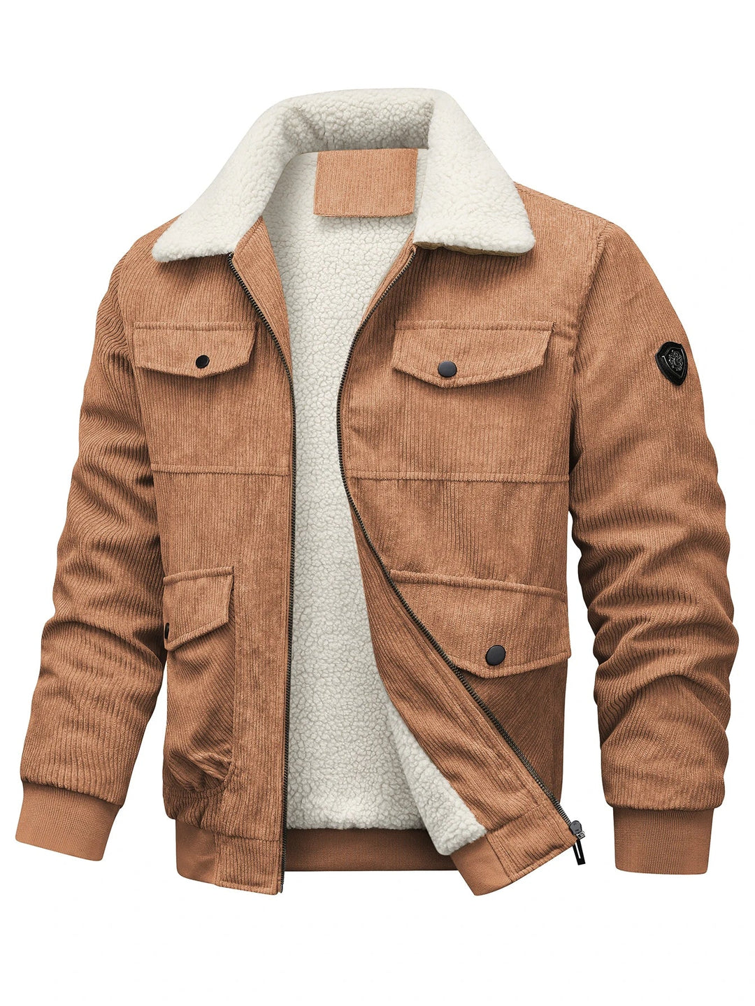 Ribbed Corduroy Zip-Up Jacket alternate view 3