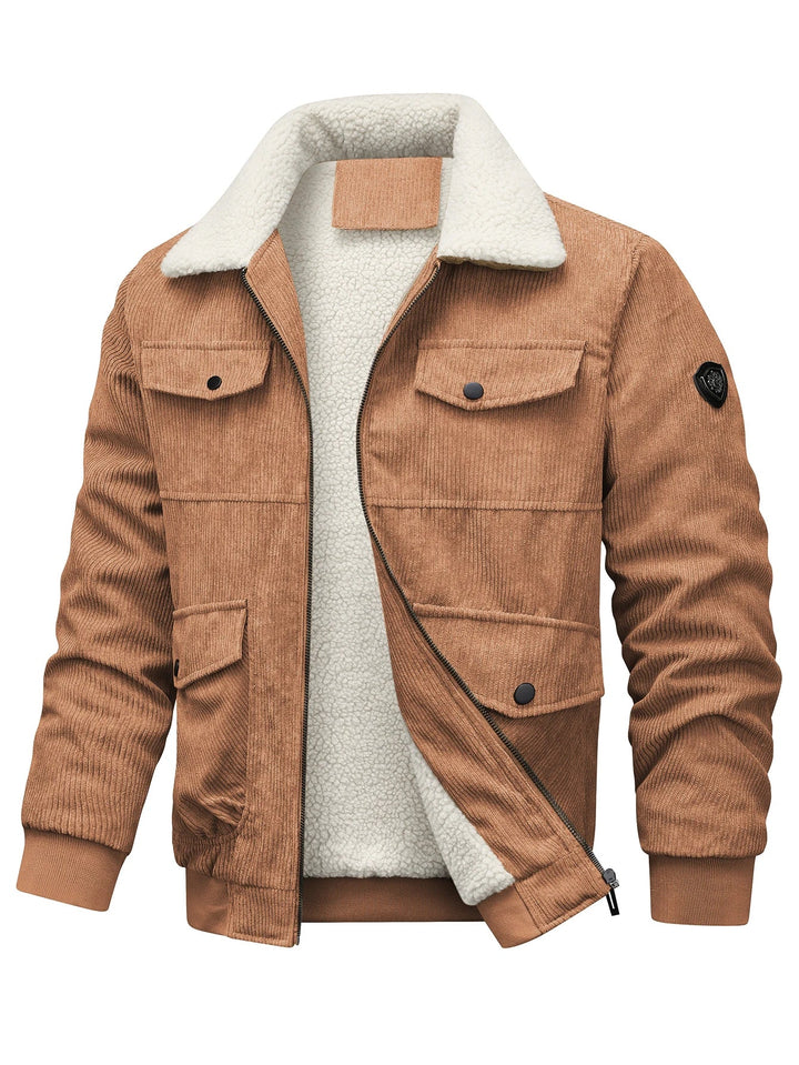 Ribbed Corduroy Zip-Up Jacket alternate view 3