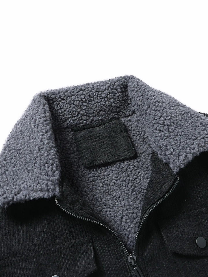 Ribbed Corduroy Zip-Up Jacket alternate view 5
