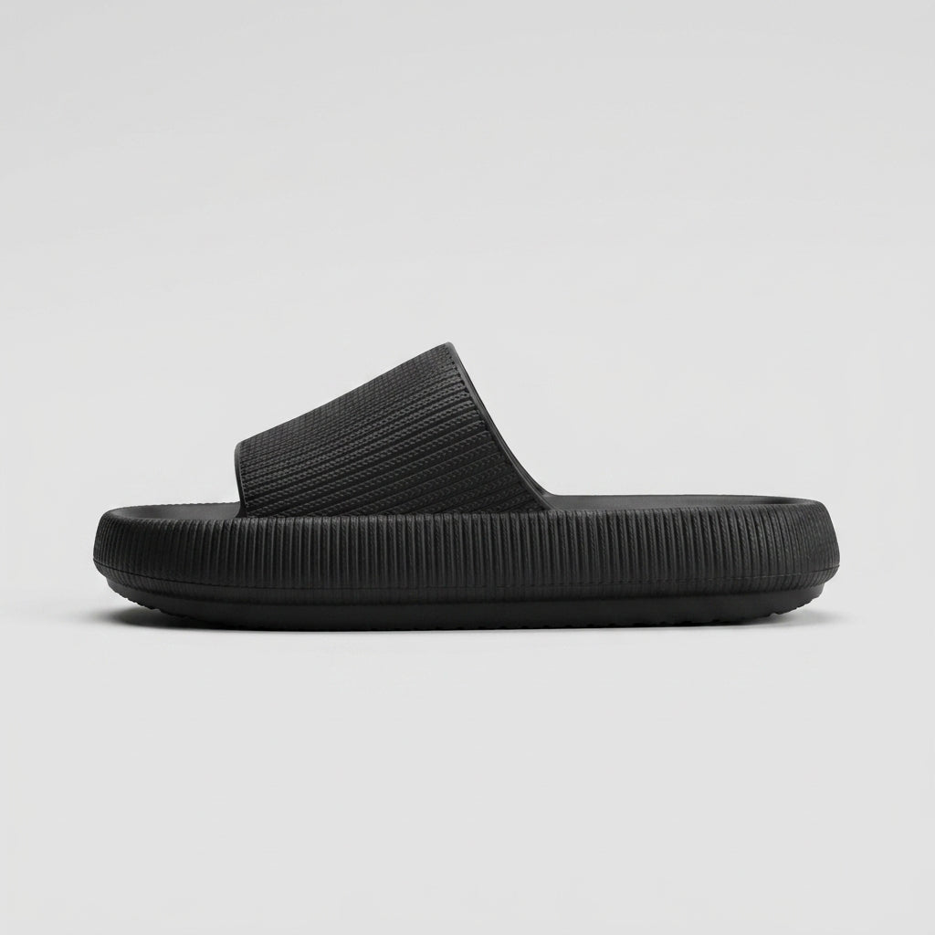 Ribbed Platform Slides studio packshot