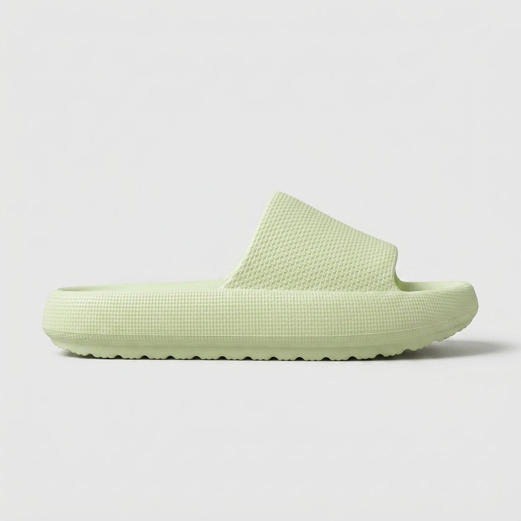 Ribbed Platform Slides colour range flat lay