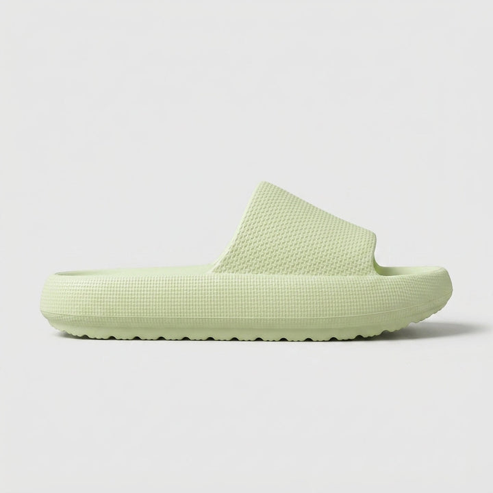 Ribbed Platform Slides colour range flat lay