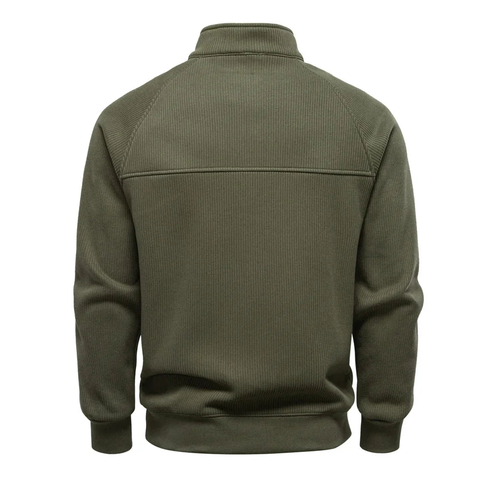 Ribbed Raglan Quarter-Zip Thermal Top alternate view 2