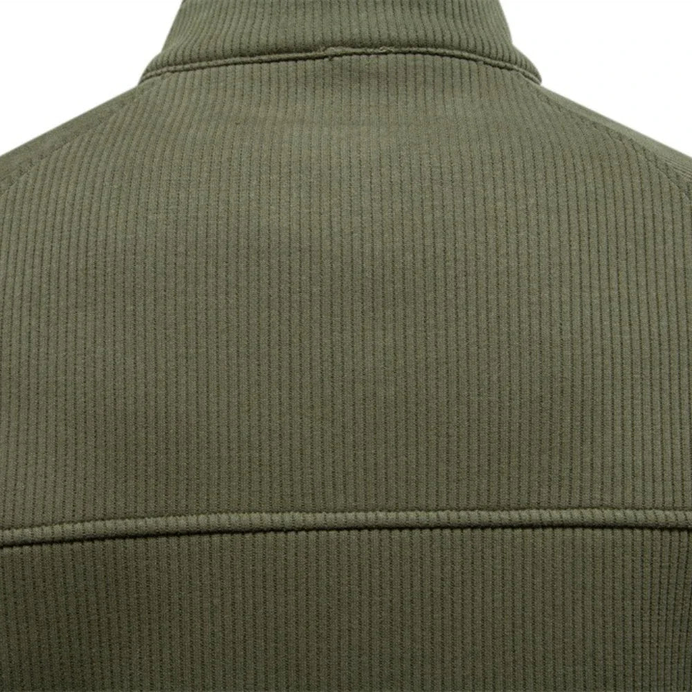 Ribbed Raglan Quarter-Zip Thermal Top alternate view 3