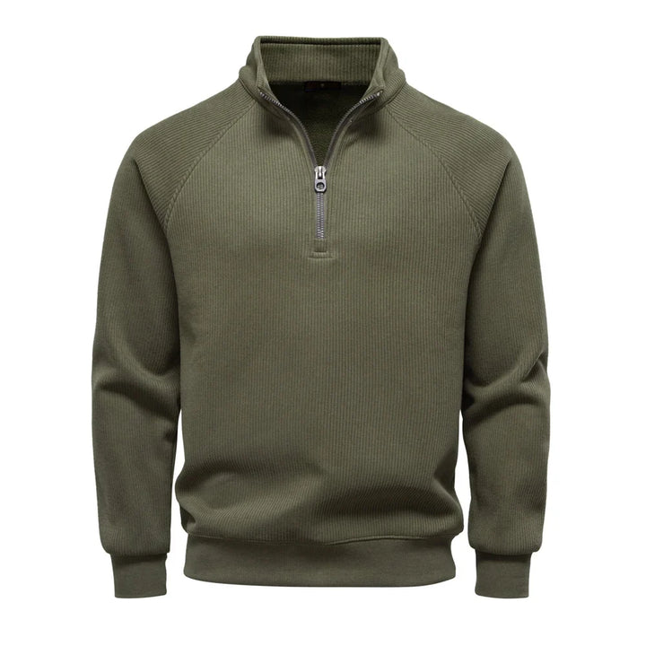 Ribbed Raglan Quarter-Zip Thermal Top alternate view 6