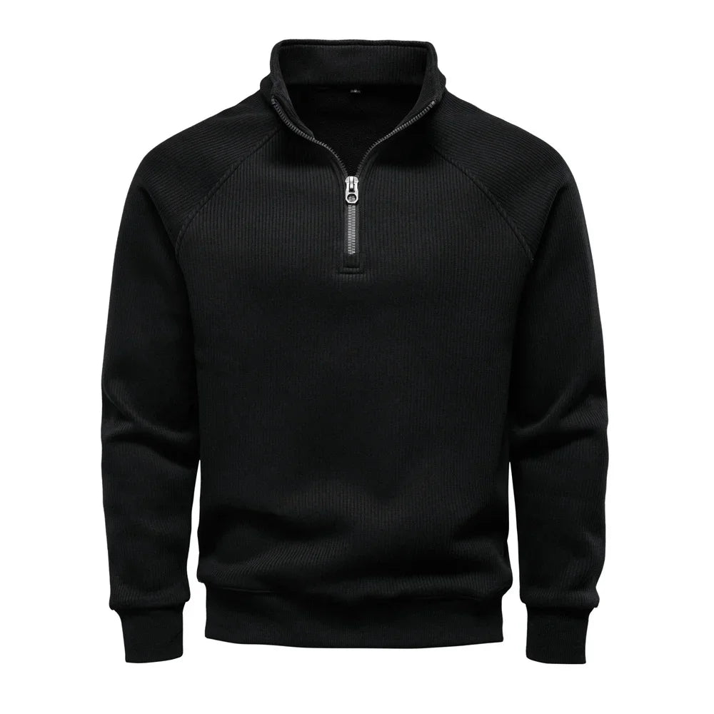 Ribbed Raglan Quarter-Zip Thermal Top alternate view 8