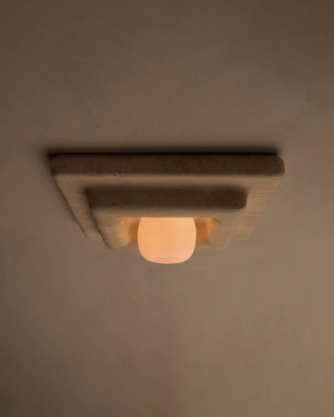 Round Marble Wall Sconce close-up texture