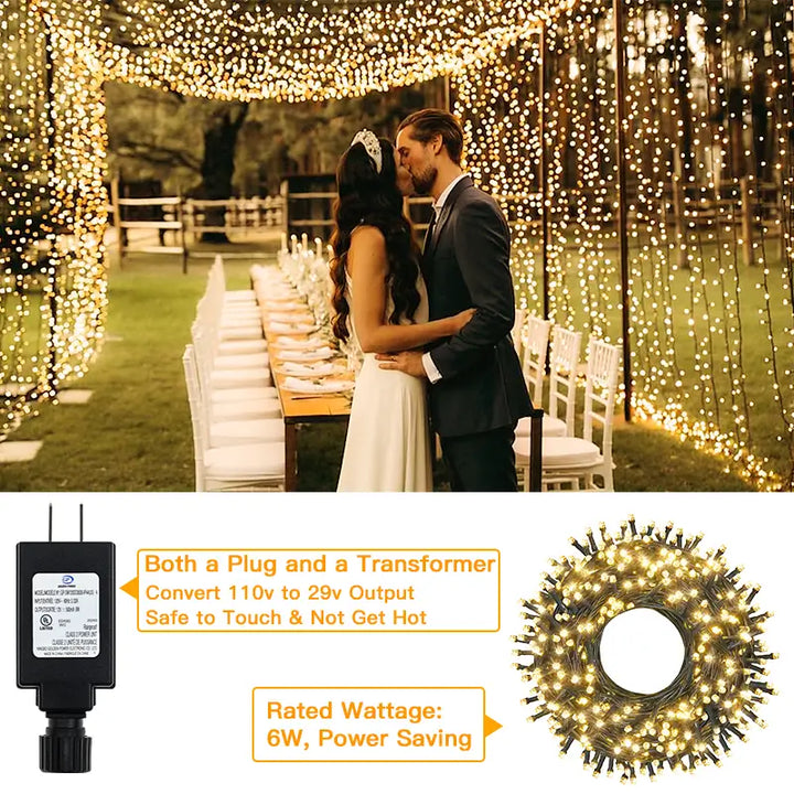 Wedding String Lights safe-to-touch LED detail