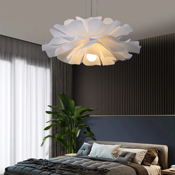Warm White Sculptural Flower Chandelier, view 6