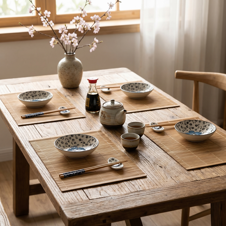Cherry Blossom Ceramic Sushi Set