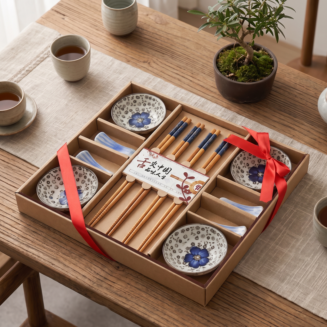 Cherry Blossom Ceramic Sushi Set