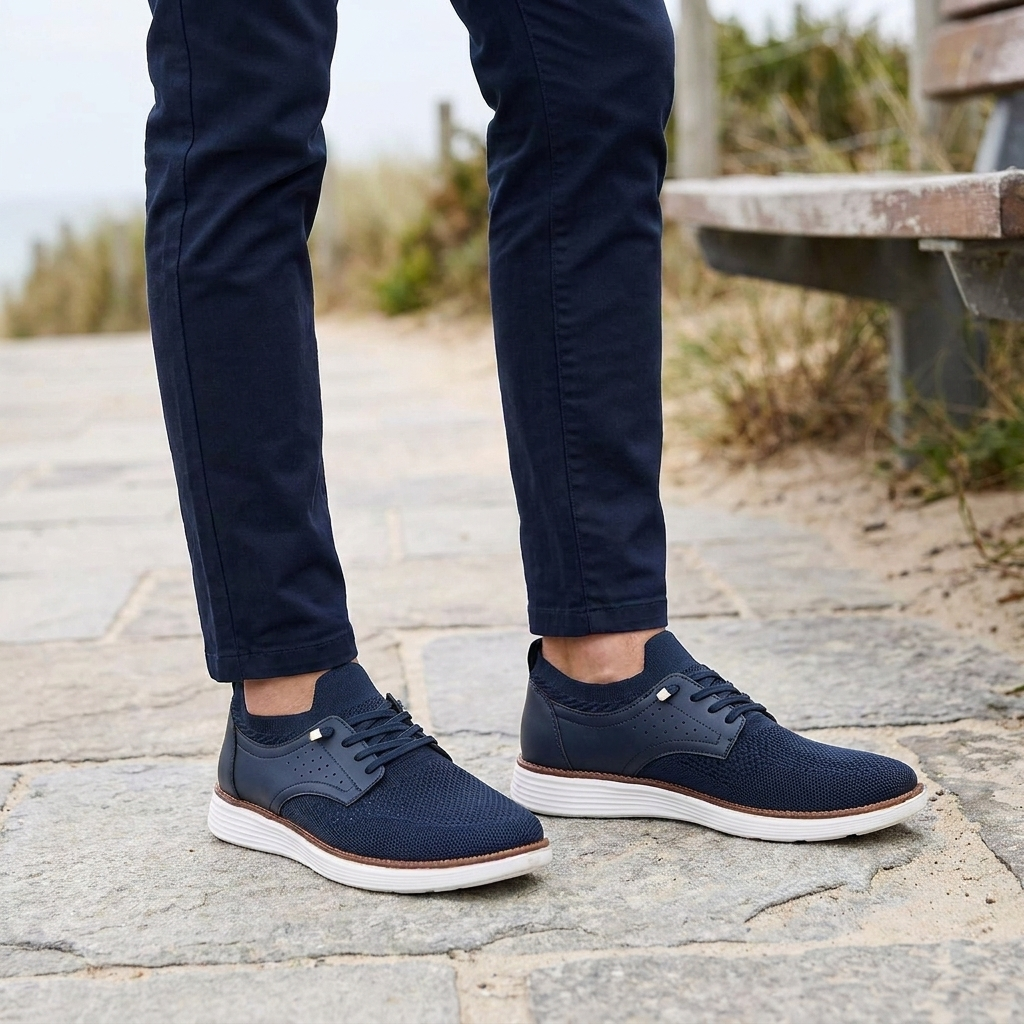 Navy Orthopedic Mesh Sneakers alternate view