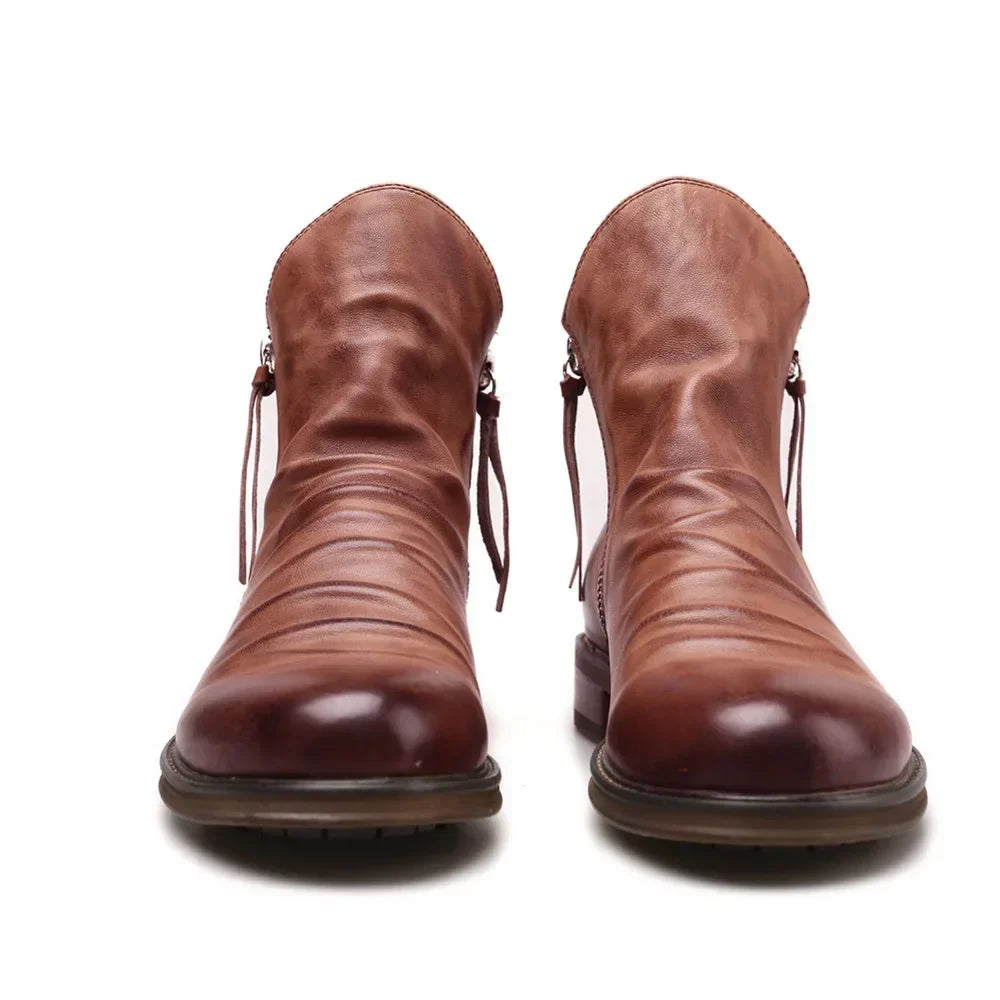 Leather Chelsea boots side profile