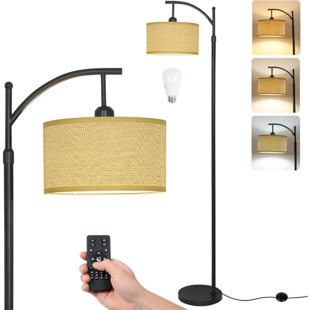 Woven Rattan Floor Lamp Style A