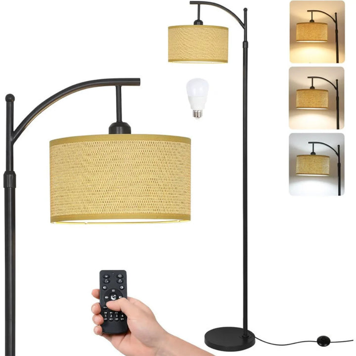 Woven Rattan Floor Lamp Style A