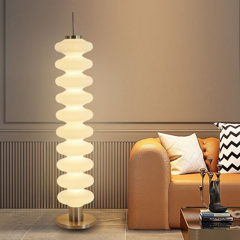 Tiered Acrylic Floor Lamp colorful base variant