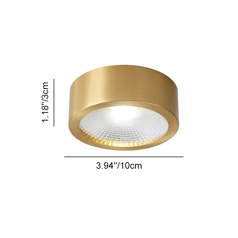 Slim Copper Ceiling Disc side view
