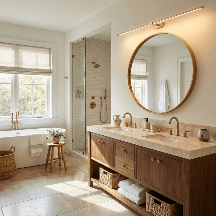 Slim Downlight Vanity Bar installation diagram