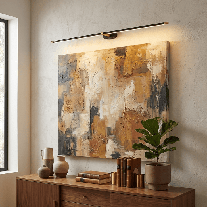 Slim Downlight Vanity Bar knob switch close-up