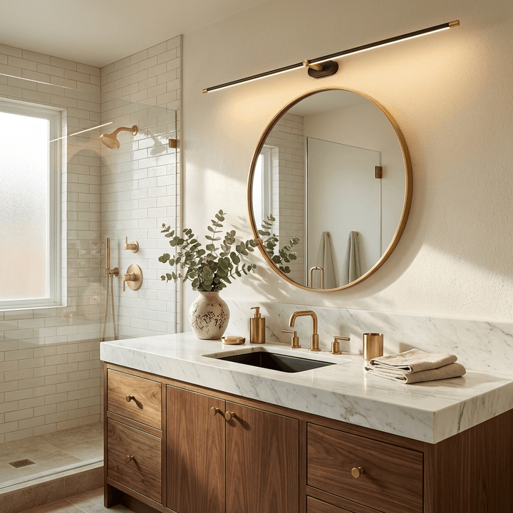Slim Downlight Vanity Bar warm white glow