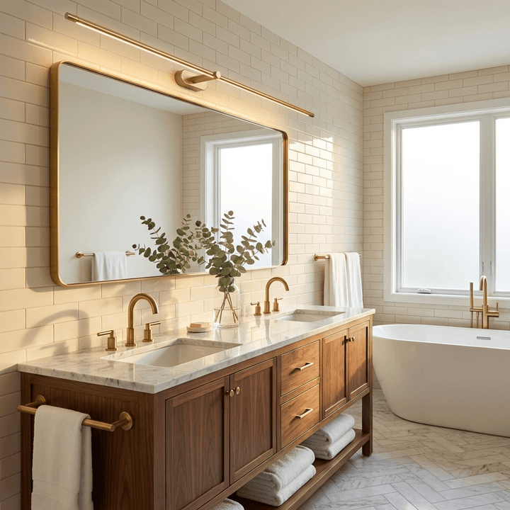 Slim Downlight Vanity Bar cool white glow