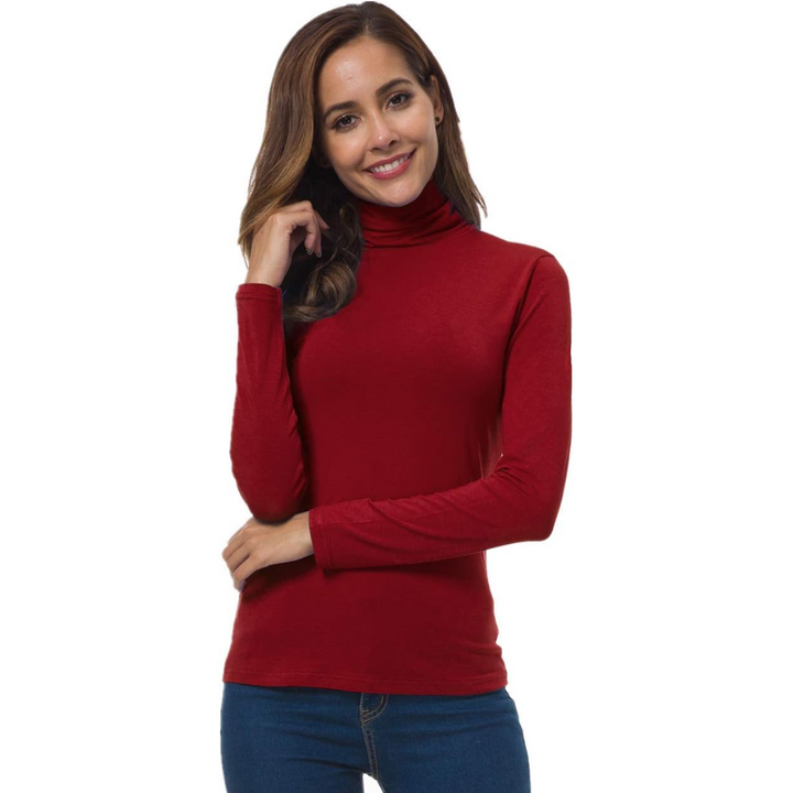 Black Slim-Fit Turtleneck Base Layer detail
