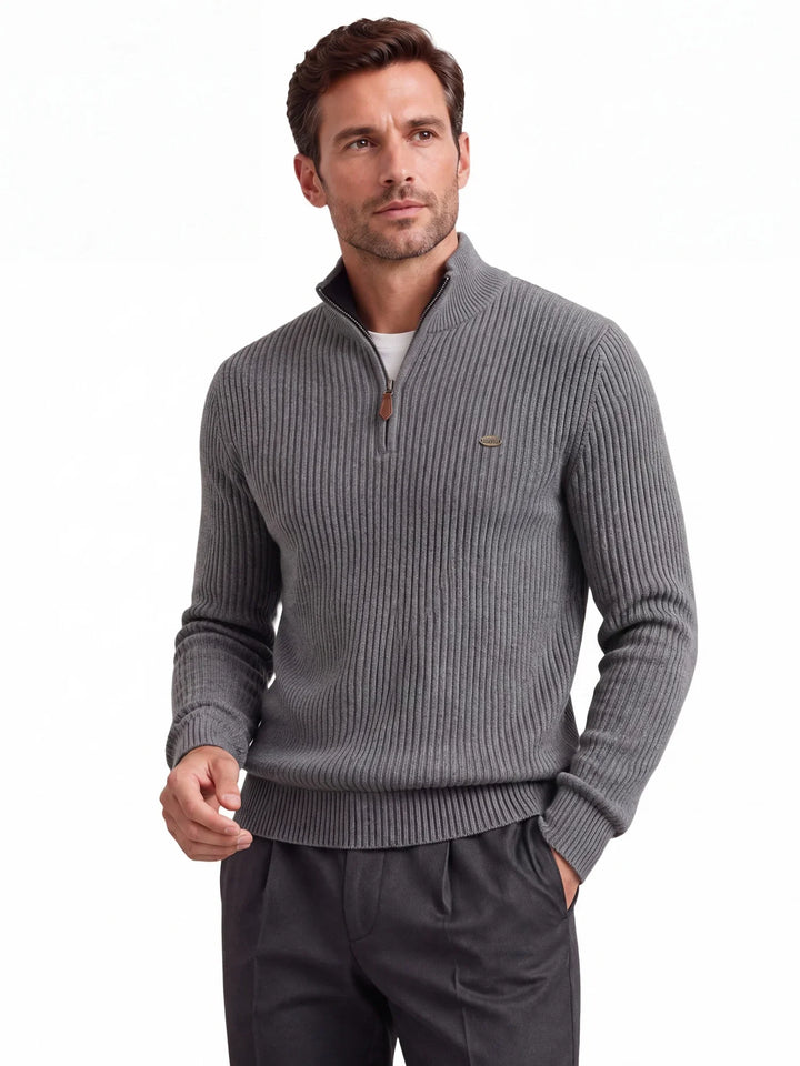 Slim-Fit Mock-Neck Half-Zip Sweater alternate view 4
