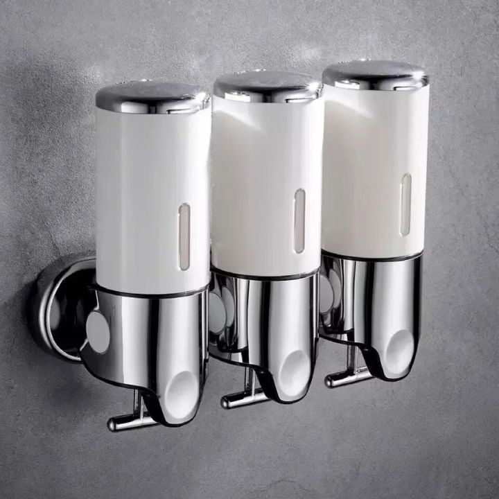 Black Wall Soap Dispenser installed on wall