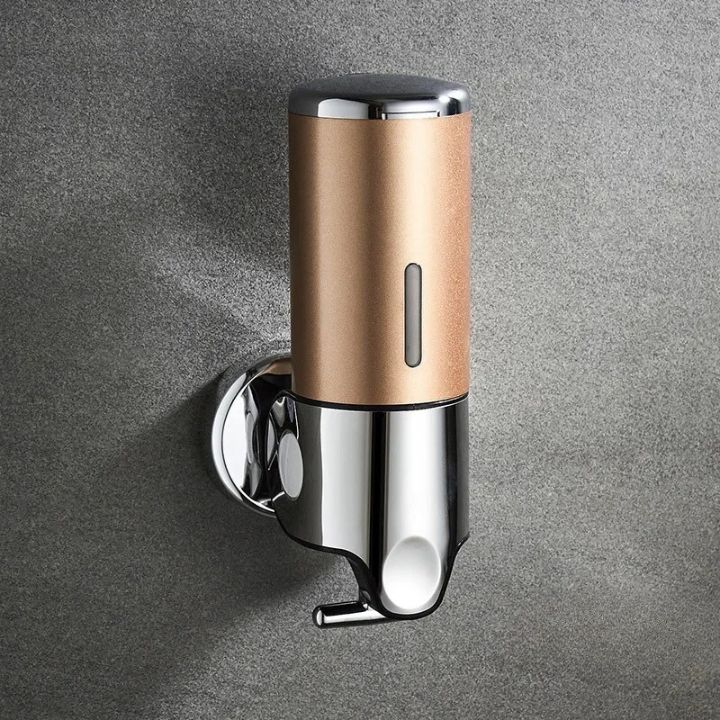 Silver Wall Soap Dispenser installed on wall