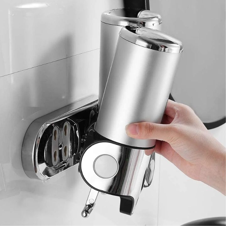 Silver Wall Soap Dispenser front view