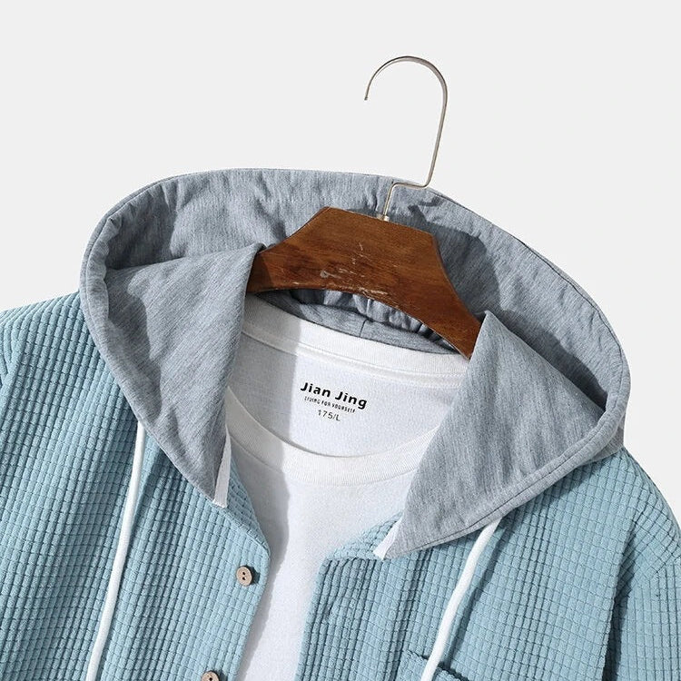 Dark Blue Corduroy Shirt detail view