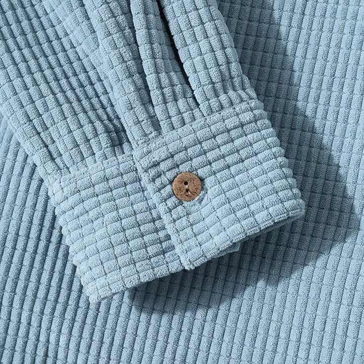 Green Corduroy Shirt front view